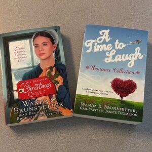 The Beloved Christmas Quilt & A Time to Laugh Romance Collecti Books Brunstetter